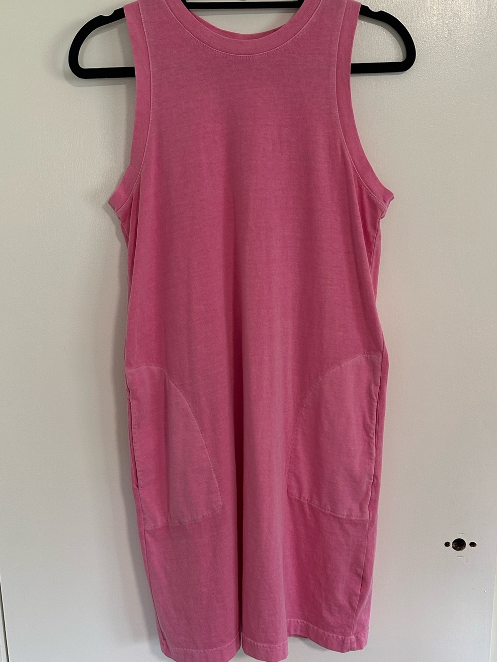 Old Navy Pink Sleeveless Midi Tank Dress with Pockets size Small